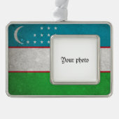 Usbekistan Rahmen-Ornament Silber (Vorderseite)