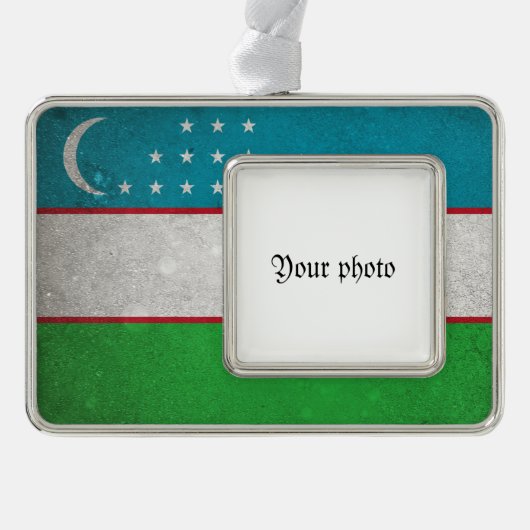 Usbekistan Rahmen-Ornament Silber (Vorderseite)