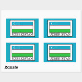Usbekistan Rechteckiger Aufkleber (Blatt)