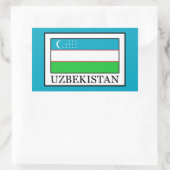Usbekistan Rechteckiger Aufkleber (Tasche)