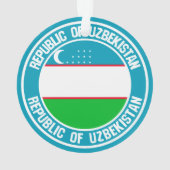 Usbekistan Runde Emblem Ornament (Rückseite)