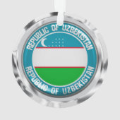 Usbekistan Runde Emblem Ornament (Rückseite)
