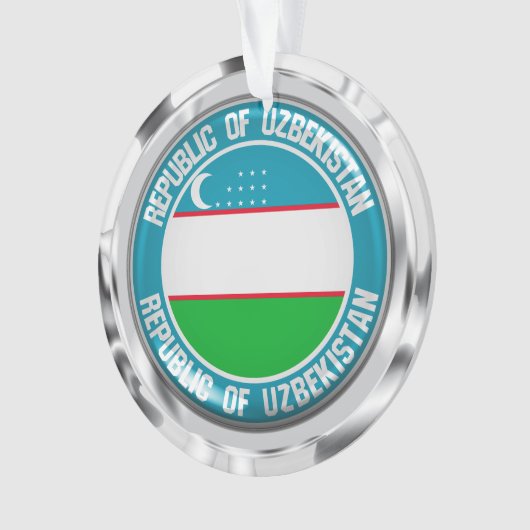 Usbekistan Runde Emblem Ornament (Vorderseite)