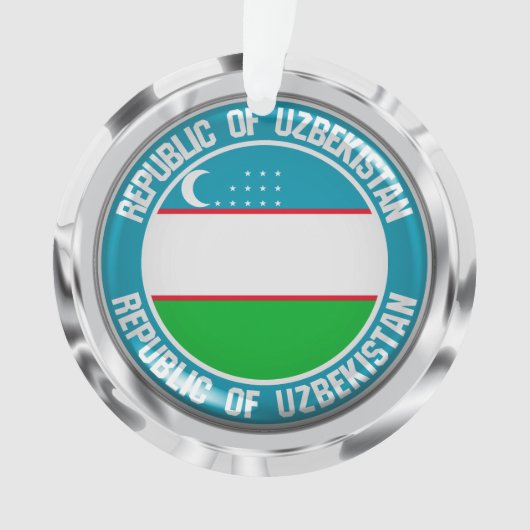 Usbekistan Runde Emblem Ornament (Vorderseite)
