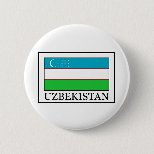 Usbekistan-Schaltfläche Button (Vorderseite)