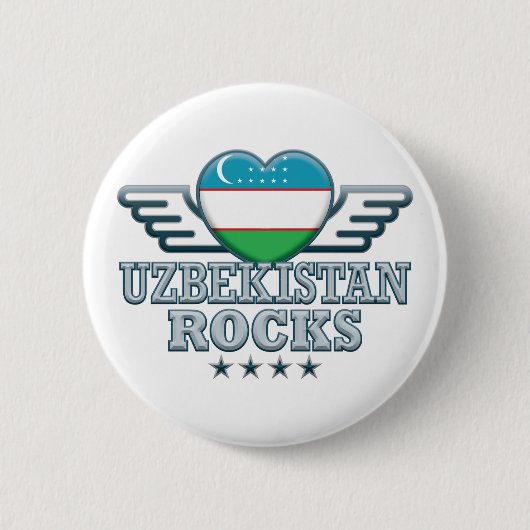 Usbekistan schaukelt v2 button (Vorderseite)