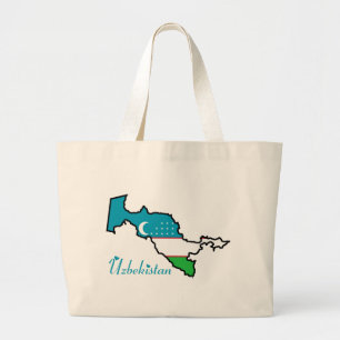 Usbekistan-Taschen-Tasche Jumbo Stoffbeutel