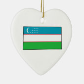 Usbekistan - Usbek-Flagge Keramikornament (Rechts)