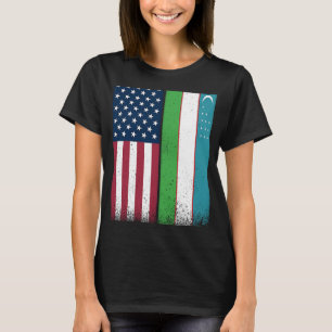 Usbekistan Usbekistan Usbekisch American Flags Pro T-Shirt