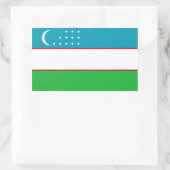 Usbekistan/Usbekistan/Usbekistanische Flagge Rechteckiger Aufkleber (Tasche)