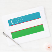 Usbekistan/Usbekistan/Usbekistanische Flagge Rechteckiger Aufkleber (Umschlag)