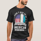 Usbekistani American Patriot Ground Spaß Flag T-Shirt (Vorderseite)