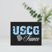 uscg99Verlobte2blk Postkarte (Stehend Vorderseite)