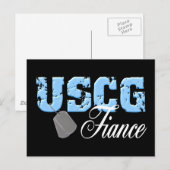 uscg99Verlobte2blk Postkarte (Vorne/Hinten)