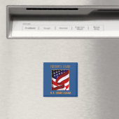 USCG 2 Zoll Square Magnet. Magnet (In Situ (Geschirrspüler))