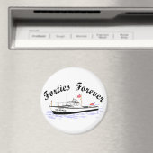 USCG 40 Foot Utility Boot Large # 40450 Clip Art Magnet (In Situ (Geschirrspüler))