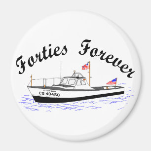 USCG 40 Foot Utility Boot Large # 40450 Clip Art Magnet