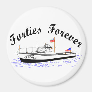 USCG 40-Fuß-Hilfsboot Groß # 40450 Clip Art Magnet