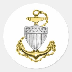 USCG Anchor Runder Aufkleber