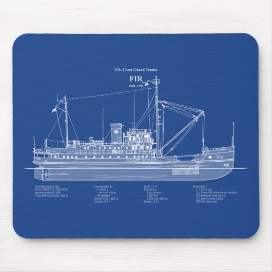 USCG-Ausschreibung Fr. wlm-212 - ABD Mousepad (Vorne)