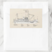 USCG-Ausschreibung Fr. wlm-212 - SBD Rechteckiger Aufkleber (Tasche)