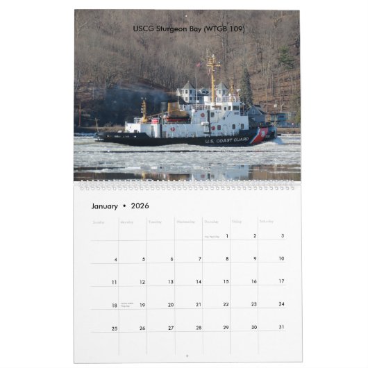 USCG "bellt" auf dem Hudson 2018 Kalender (Jan 2026)