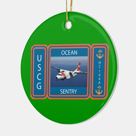 USCG C-144 Ocean Sentry Keramik Ornament (Links)