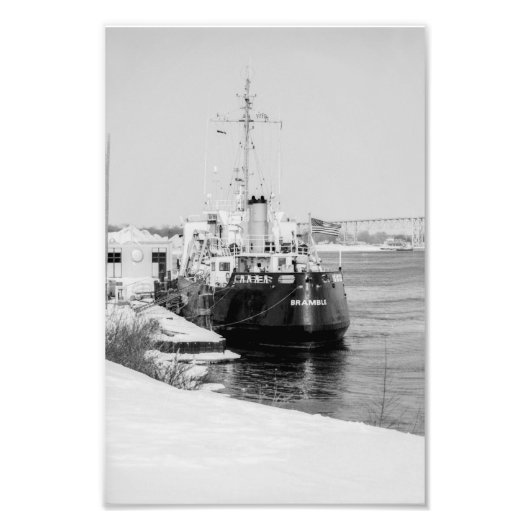 USCG Cutter Bramble dockt an Port Huron Michigan Fotodruck (Vorne)