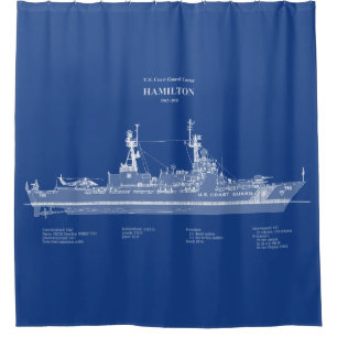 USCG Cutter Hamilton Whec-715 - ABD Duschvorhang