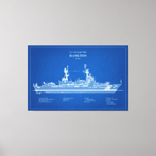 USCG Cutter Hamilton Whec-715 - ABD Leinwanddruck