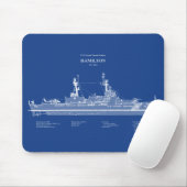 USCG Cutter Hamilton Whec-715 - ABD Mousepad (Mit Mouse)