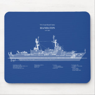 USCG Cutter Hamilton Whec-715 - ABD Mousepad