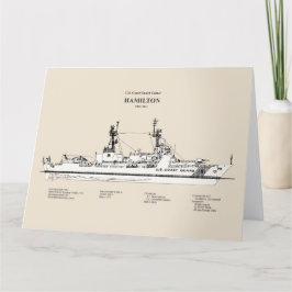 USCG Cutter Hamilton Whec-715 - SBD Dankeskarte
