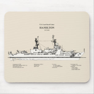 USCG Cutter Hamilton Whec-715 - SBD Mousepad