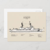 USCG Cutter Hamilton Whec-715 - SBD Postkarte (Vorne/Hinten)