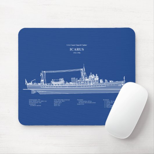 USCG Cutter Icarus wpc-110 - ABD Mousepad (Mit Mouse)