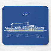 USCG Cutter Icarus wpc-110 - ABD Mousepad (Vorne)
