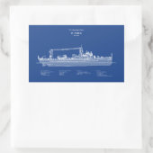 USCG Cutter Icarus wpc-110 - ABD Rechteckiger Aufkleber (Tasche)