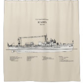 USCG Cutter Icarus wpc-110 - SBD Duschvorhang (Vorderseite)