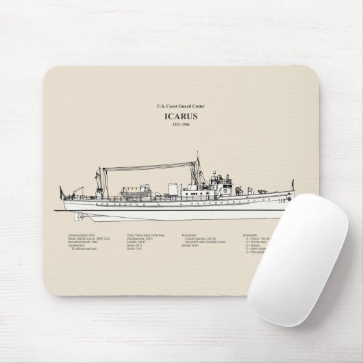 USCG Cutter Icarus wpc-110 - SBD Mousepad (Mit Mouse)