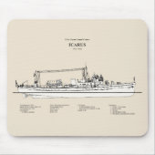 USCG Cutter Icarus wpc-110 - SBD Mousepad (Vorne)