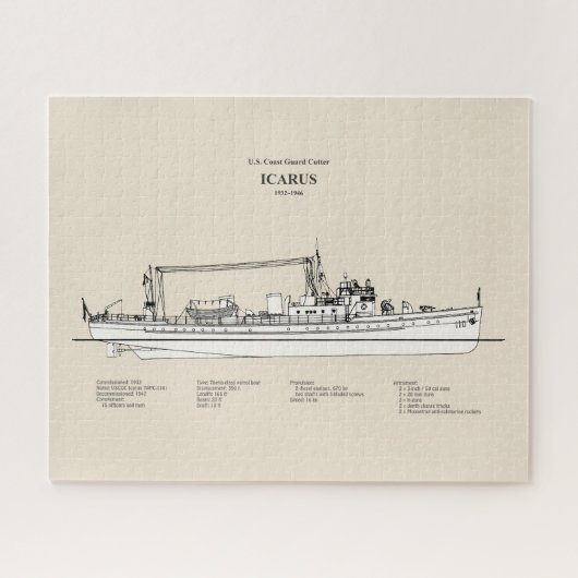 USCG Cutter Icarus wpc-110 - SBD Puzzle (Horizontal)