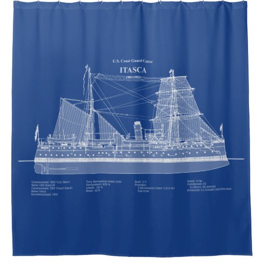 USCG Cutter Itasca - ABD Duschvorhang (Vorderseite)