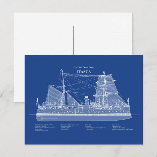 USCG Cutter Itasca - ABD Postkarte (Vorne/Hinten)
