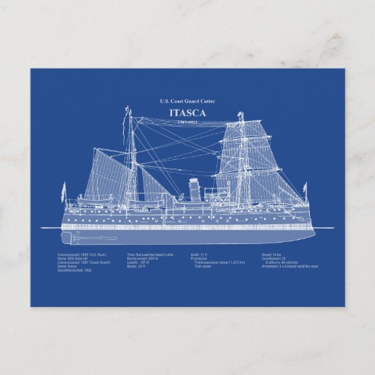 USCG Cutter Itasca - ABD Postkarte (Vorderseite)