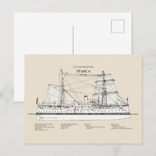 USCG Cutter Itasca - SBD Postkarte (Vorne/Hinten)