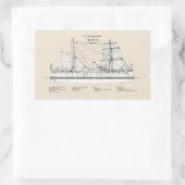 USCG Cutter Itasca - SBD Rechteckiger Aufkleber (Tasche)