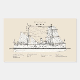 USCG Cutter Itasca - SBD Rechteckiger Aufkleber