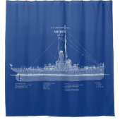 USCG Cutter Modoc wpg-46 - ABD Duschvorhang (Vorderseite)