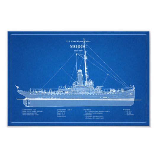 USCG Cutter Modoc wpg-46 - ABD Fotodruck (Vorne)